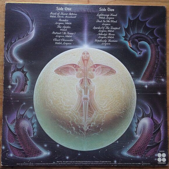 Kansas Point of No Return LP Vinyl Record Classic Rock 1977 - Picture 2 of 2